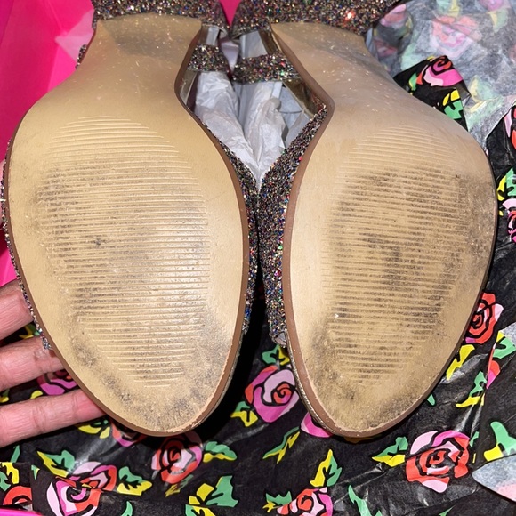 Betsy Johnson Glissten Rainbow Glitter Sandal - Picture 8 of 9